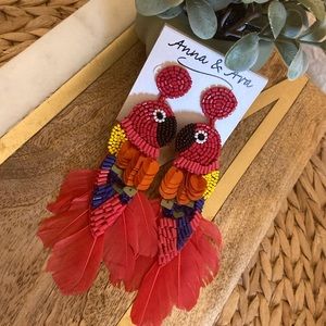 Anna & Ava peacock earrings